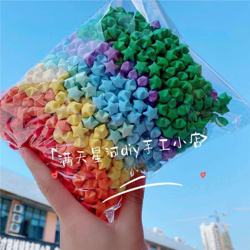 giấy gấp sao 1000 tờ giấy gấp origami giấy gấp ngôi sao Ngôi Sao Handmade Thành Phẩm Ngôi Sao May Mắ