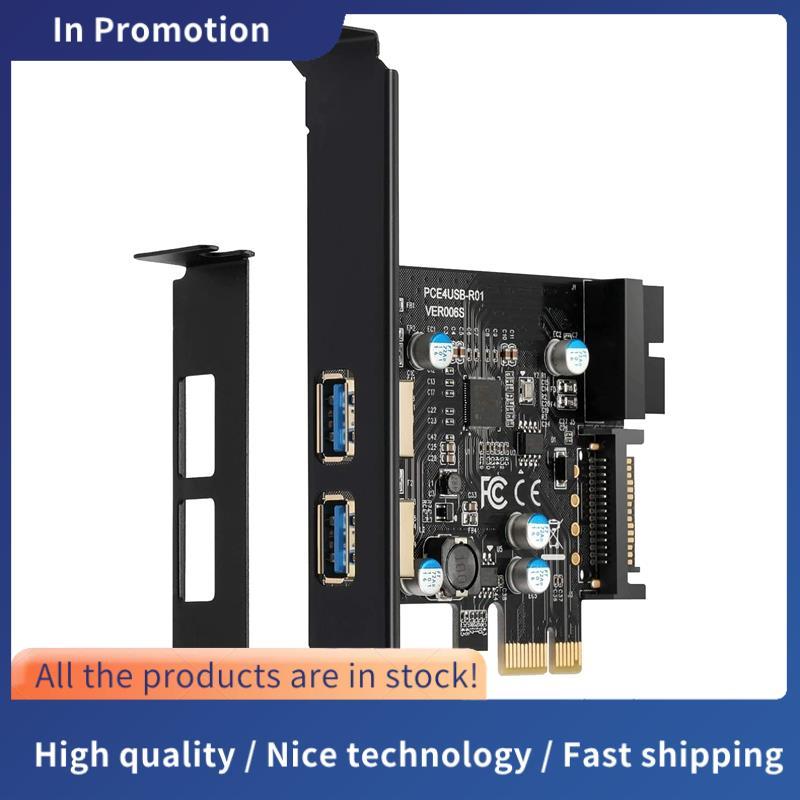 1 Bộ 5Gbps PCI Express (PCIe) Thẻ mở rộng USB3.0 Hub Thẻ PCI Express Nhựa + Kim loại Thẻ PCI Express