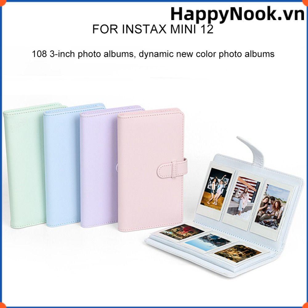 HAPPYNOOK Phim Camera Tem Vé Giấy Ảnh Lưu Trữ 108 Túi Cho Fujifilm Instax mini 12
