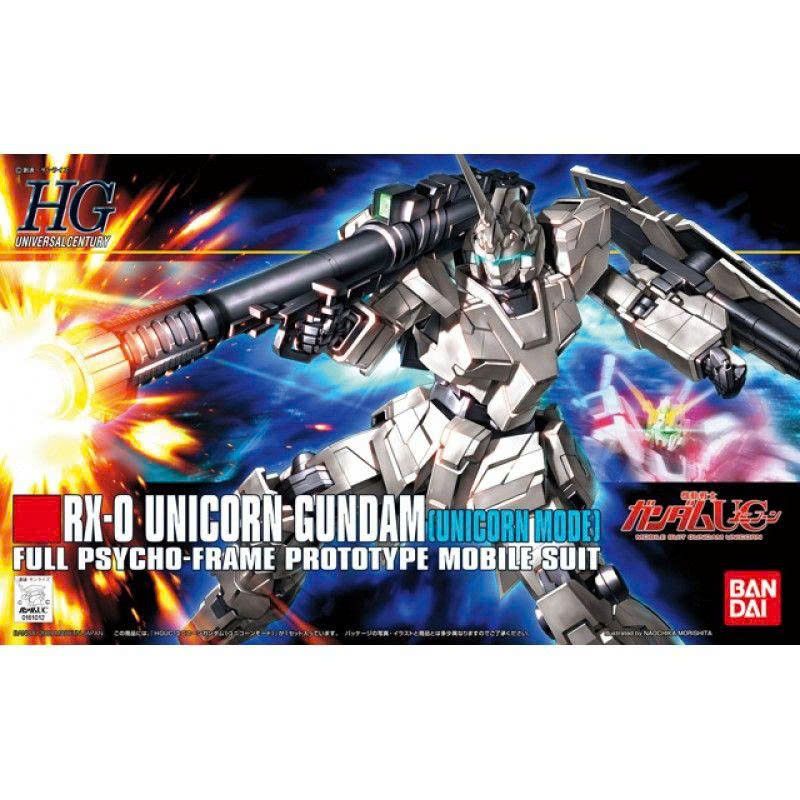 Mô Hình Lắp Ráp 1/144 HG UC RX-0 UNICORN GUNDAM (UNICORN MODE) Bandai