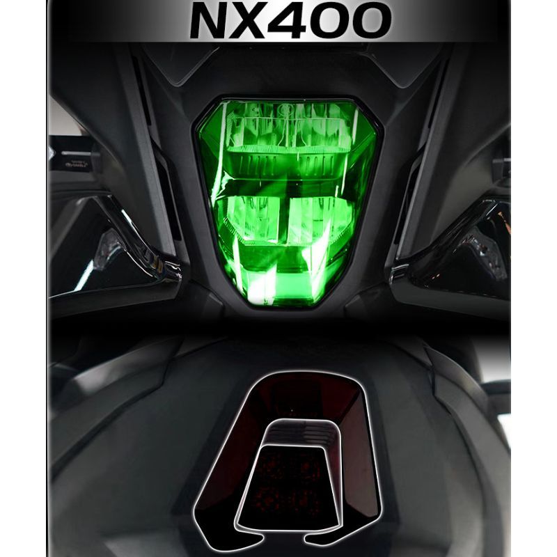 Suitable for NX400 custom smoked headlight stickers, dashboard stickers, NX400 motorcycle taillight 