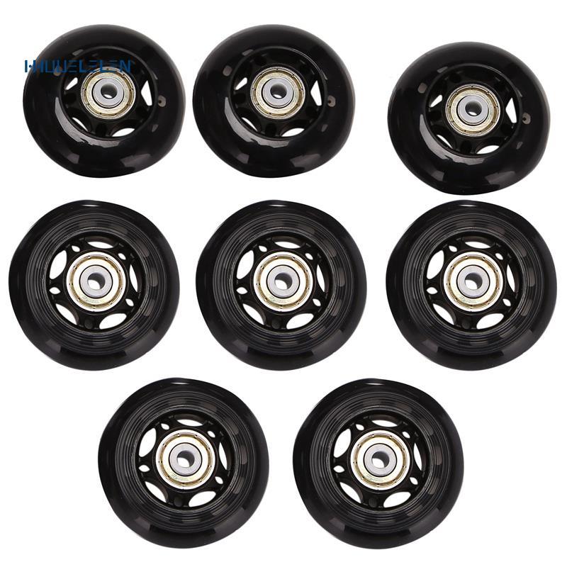 8 gói Bánh xe trượt patin nội tuyến, Bánh xe trượt patin trong nhà / ngoài trời, Bánh xe thay thế có