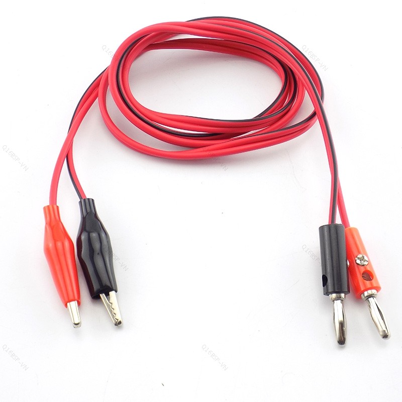 Kẹp cá sấu sang AV 4mm Banana Plug Đầu nối cáp kiểm tra kẹp điện