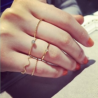 Nhẫn nữ, free size, màu bạc