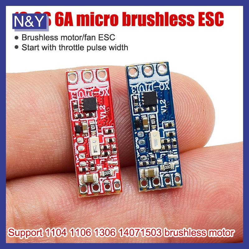 N & Y 1S-2S 6A Micro Brushless Motor Driver Board Ổ đĩa điều chỉnh điện cho 1104 1106 1306 1407 1503