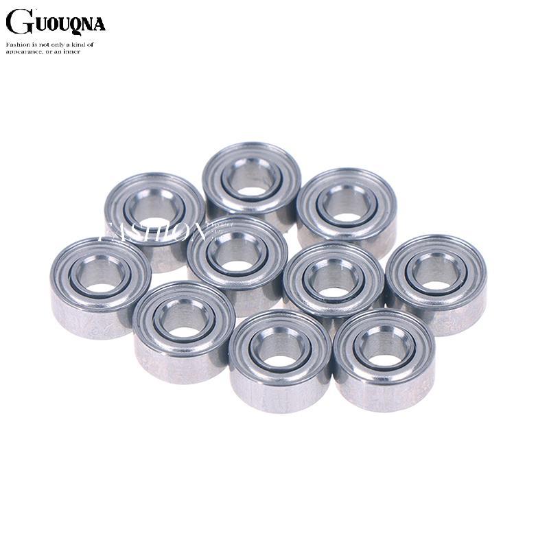 GUOUQNA 10 chiếc 683ZZ 3 * 7 * 3 Mm Vòng bi thu nhỏ Thép Chrome 683 ZZ 2Z 683Z Lỗ khoan bên trong 3m