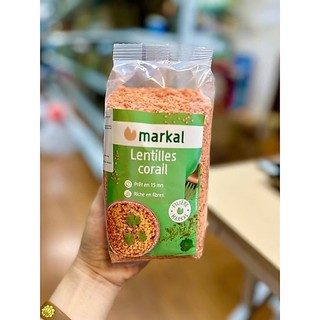 Đậu lăng đỏ cam san hô hữu cơ marakl 500g/100g - nhà hữu cơ