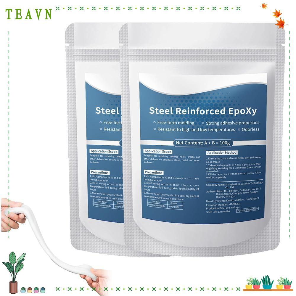 AEBYDEH Thép Gia Cố Epoxy Sửa Chữa Putty, Sửa Chữa Rò Rỉ Ống Chống Dầu Epoxy Putty Repair Kit, Chịu 