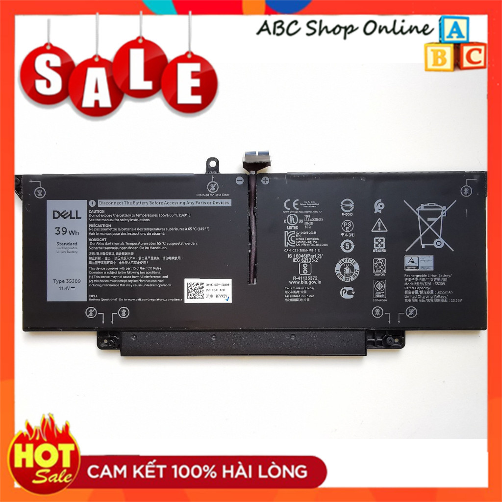 Pin Laptop Dell Latitude 7310 Latitude 7410 Battery 35J09