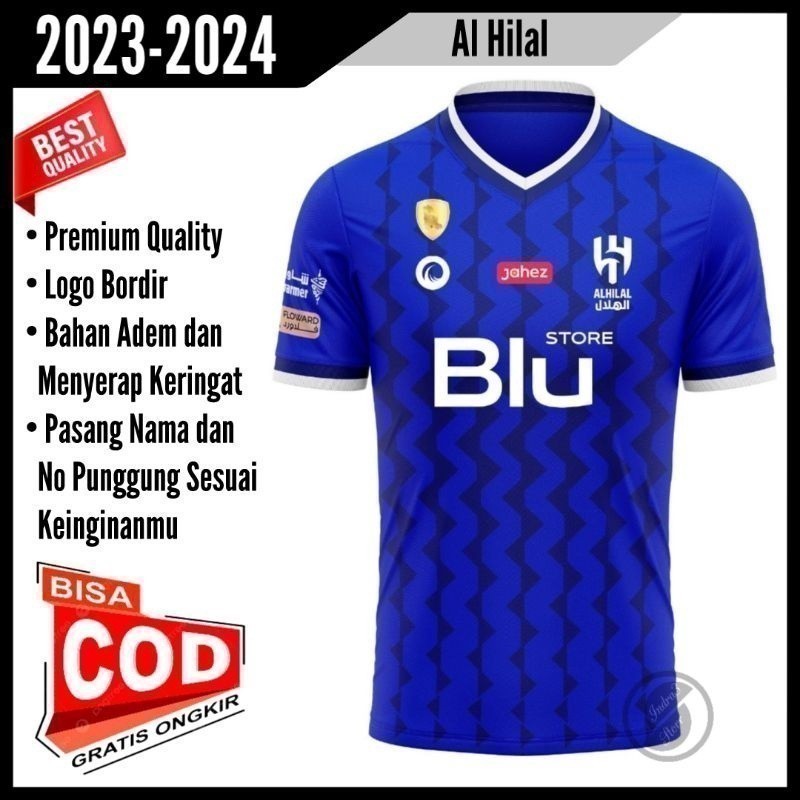 Al fashion 2026 Hilal Home Áo bóng đá hạng nhập khẩu Áo bóng đá nam dành cho người lớn