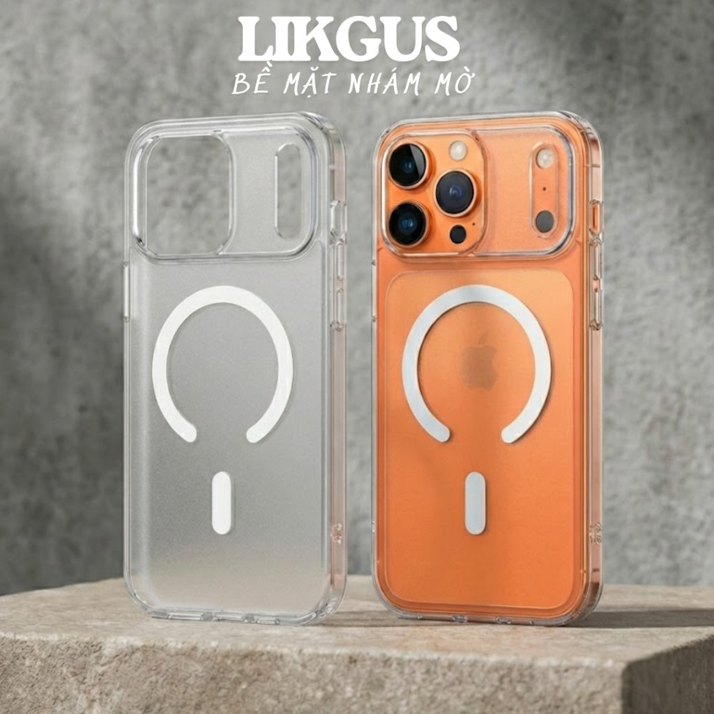 Ốp Lưng Likgus Huan Clear Matte Cho iPhone 17 Pro Series - Lưng Nhám Mờ Chống Vân Tay, Hỗ Trợ MagSaf