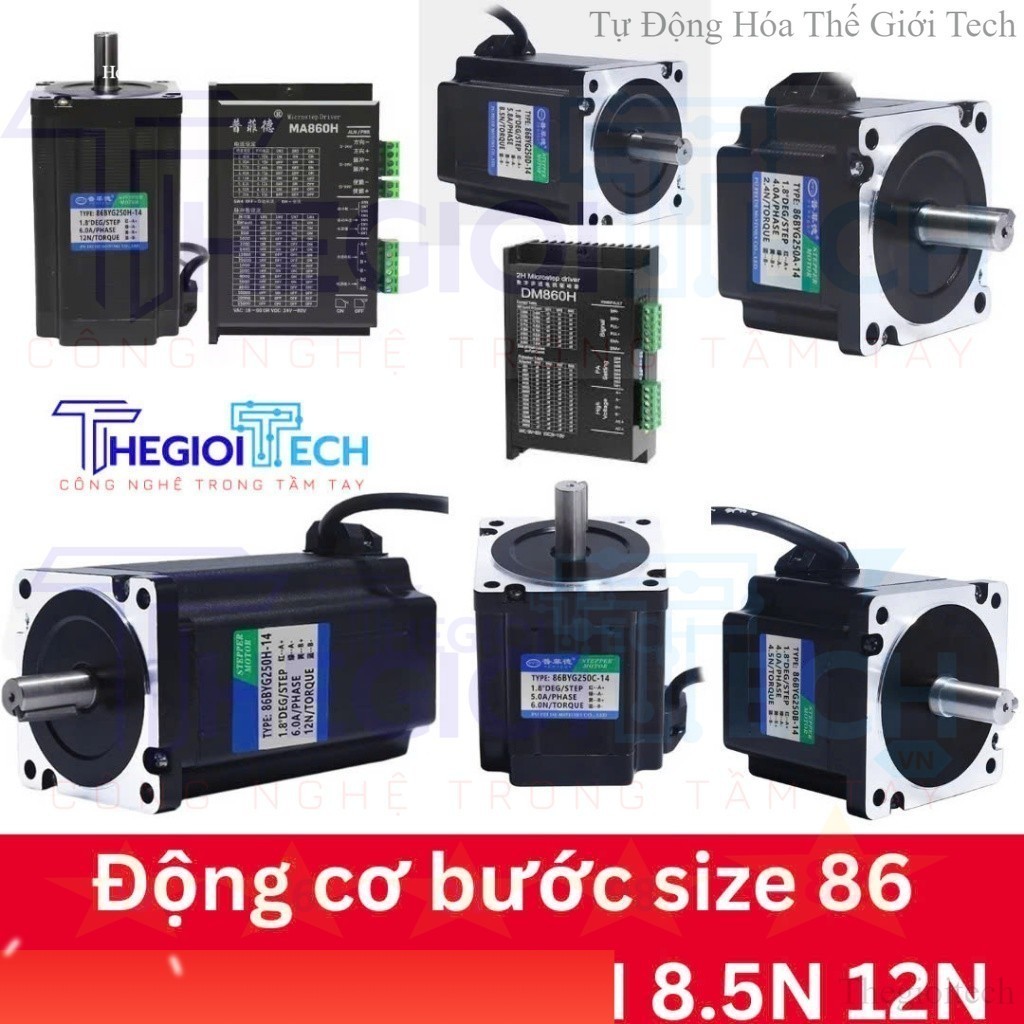 TH Động cơ bước Step motor 86 PFDE BYG250A 2.4N BYG250B 4.5N 57BYG250C 6N BYG250D 8.5N BYG250H 12N 8
