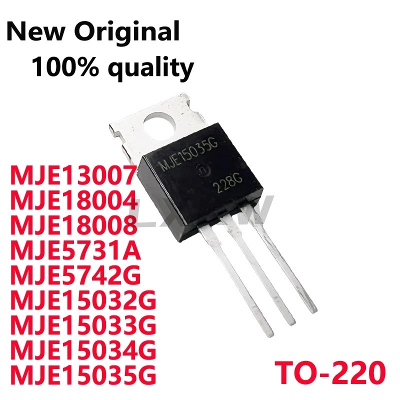 5 CÁI MJE13007 MJE18004 MJE18008 MJE5731A MJE5742G MJE15032G MJE15033G MJE15034G MJE15035G TO-220 Hi