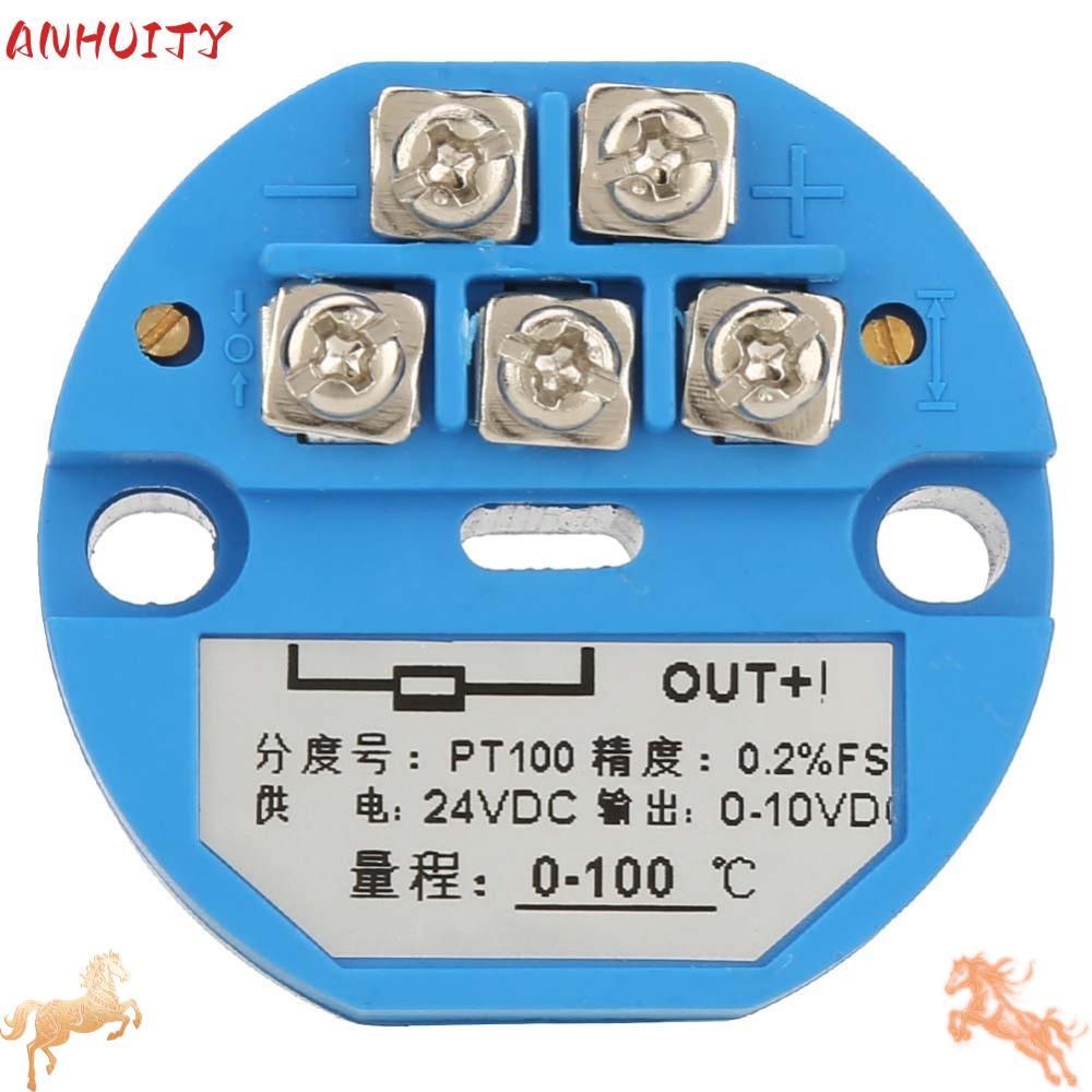 Bộ phát nhiệt độ ANHUITYJ, Bộ phát nhiệt độ PT100 0-100 độ SBWZ, Đầu ra DC24V 0-10V với cảm biến 1M 