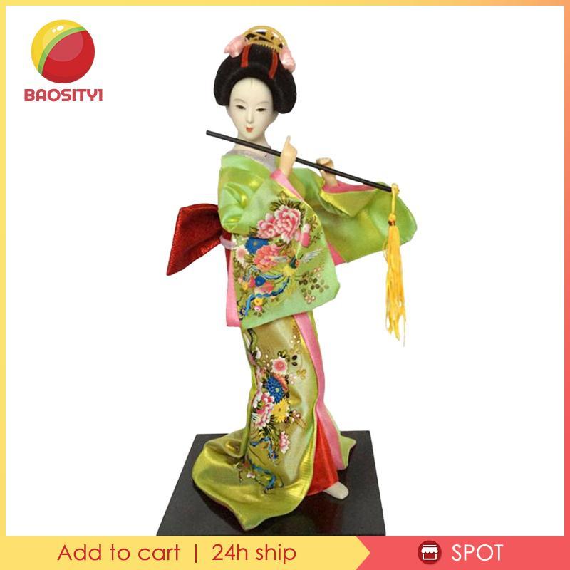 Geisha Nhật Bản 12 inch, Búp bê Geisha dân tộc Nhật Bản, Bức tượng nhỏ Tượng Nữ Búp bê Geisha Châu Á