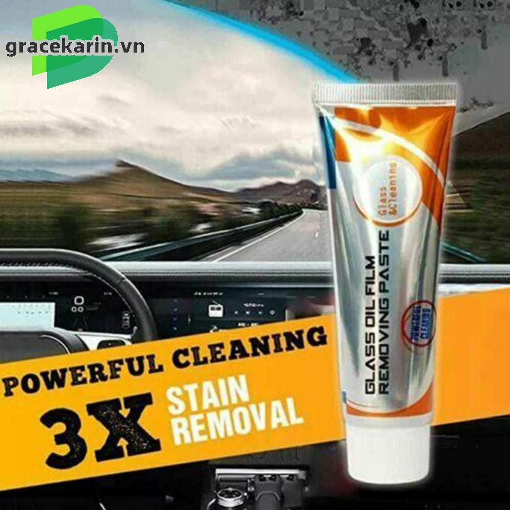 [GRCEKRIN-VN]Car Windshield Cleaner Heavy Dirt Cleaning Cream Ultra Fine Active Particles 1pc