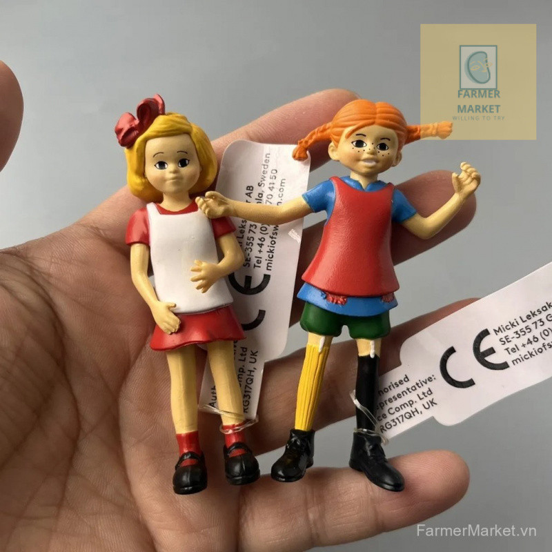 Annika Pippi Tommy Hình Pippi Longstocking Đồ chơi mô hình Quà tặng sinh nhật