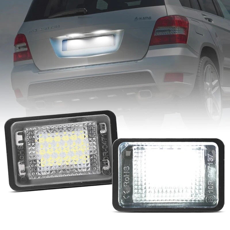 FZ 2 Chiếc Cho Benz X204 GLK-Class GLK350 GLK300 2007-2013 Đèn LED Số Biển Số Màu Trắng