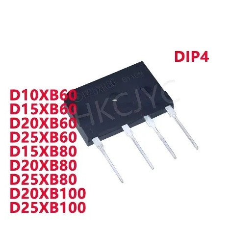 5 CÁI D10XB60 D10XB80 D15XB60 D15XB80 D20XB60 D20XB80 D20XB100 D25XB60 D25XB80 D25XB100 DIP4 Chỉnh L