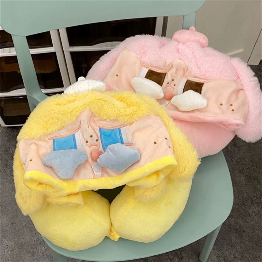Dễ Thương Hình Chữ u Gối Hoạt Hình Khóc Bé Có Mũ Máy Bay Di Động Ngủ Cổ Bảo Vệ Bóng Du Lịch #G7. 24c