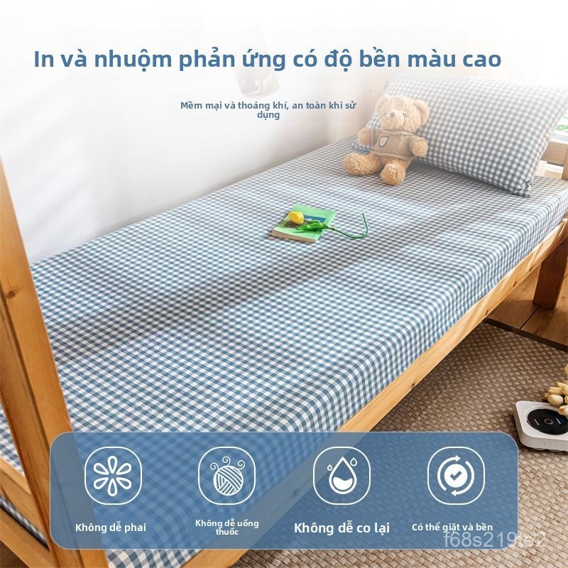 Ga bọc nệm đơn 90x190cm kiểu Nhật bảo vệ nệm chuyên dụng cho ký túc xá sinh viên mềm mại
