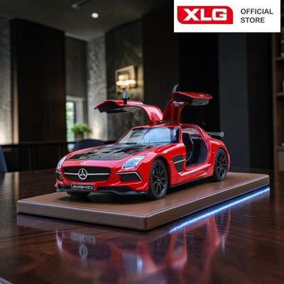 Mô Hình Xe Mercedes SLS AMG 1:24 XHD Có Đèn Và Âm Thanh Chính Hãng