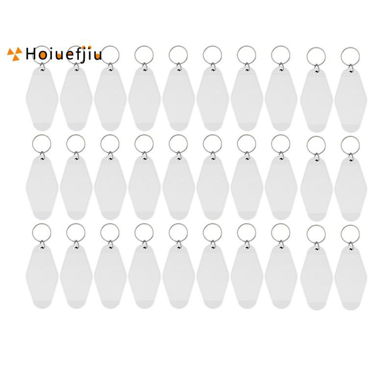 30Pack Motel Móc Khóa Khoảng Trống Vintage Motel Móc Khóa Thăng Hoa Trống Móc Khóa Cho Vinyl DIY Thủ