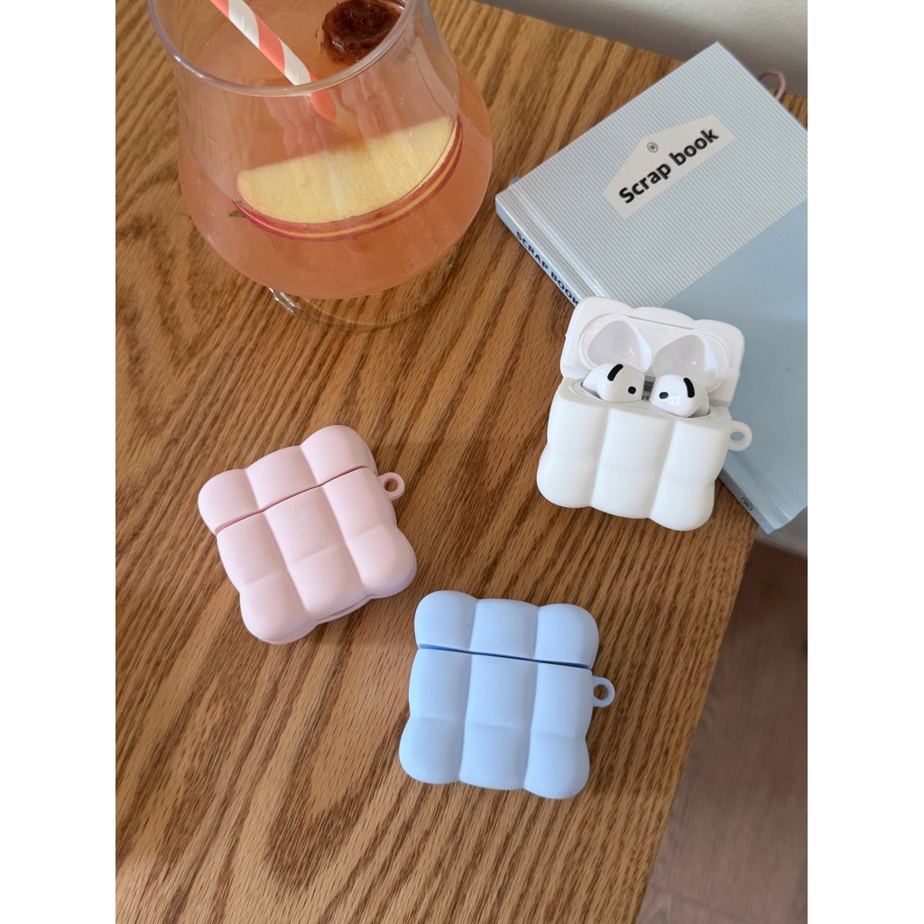 Hộp đựng tai nghe Puff Thích hợp cho airpod4 Vỏ bảo vệ airpodpro2 Vỏ bảo vệ pro3 Vỏ bảo vệ tai nghe 