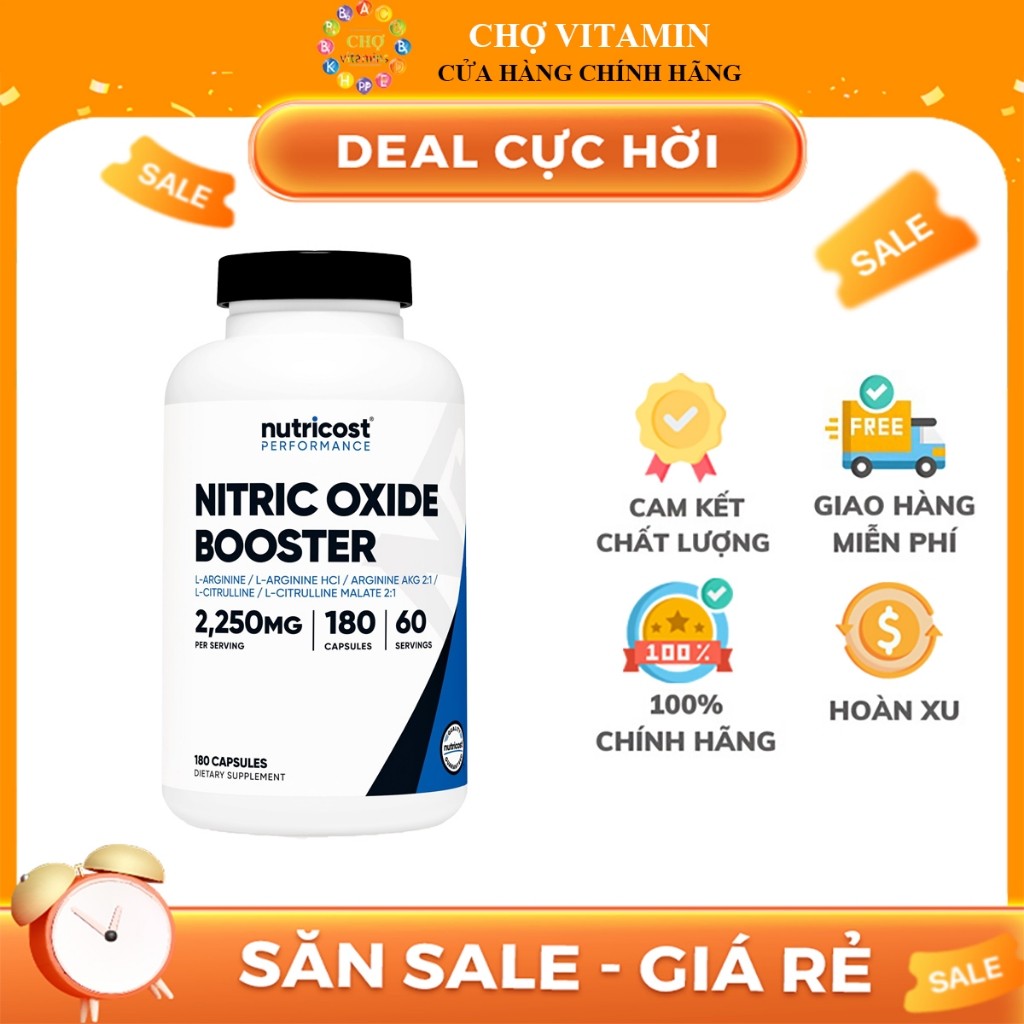 Thực Phẩm Bảo Vệ Sức Khoẻ Nutricost Nitric Oxide Booster