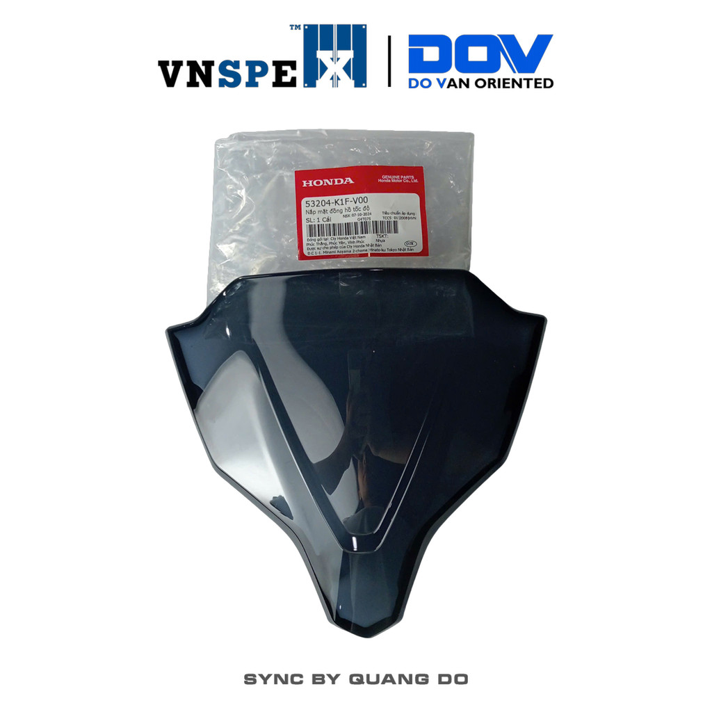 Kính Chắn Gió - Nắp Trên Tay Lái HONDA Air Blade 125 2019-2020 Màu Đen - 53204K1FV00