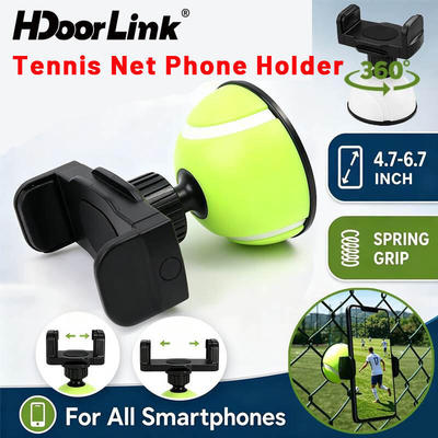 HdoorLink Lưới Tennis Giá Đỡ Điện Thoại Ô Tô Lỗ Thông Khí Kẹp Giá Đỡ Đa Năng Hình Bóng Giá Đỡ Điện Thoại Cho Thể Thao Ngoài Trời Bắn Video
