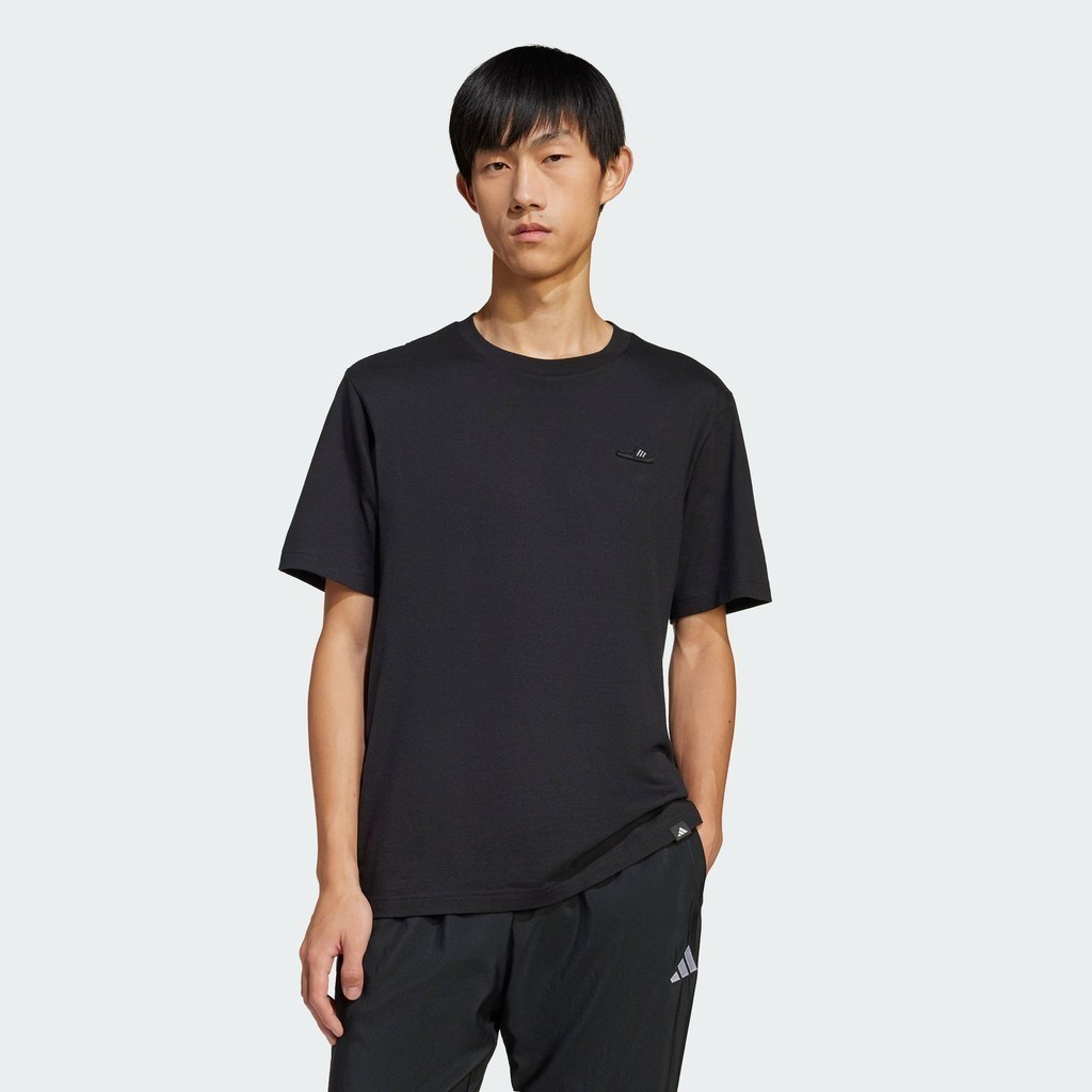 adidas Lifestyle Lounge Slide Graphic Tee Men Black JJ4003