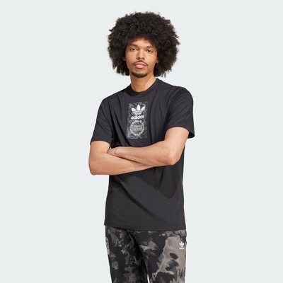 adidas Phong cách sống Áo Thun Camo Label Nam Đen IZ2516