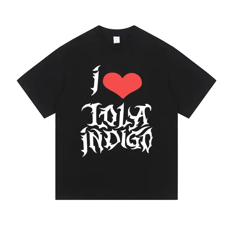 Tôi Yêu Lola Indigo Tour In Hình Áo Thun Nữ Cổ Tròn Tay Ngắn