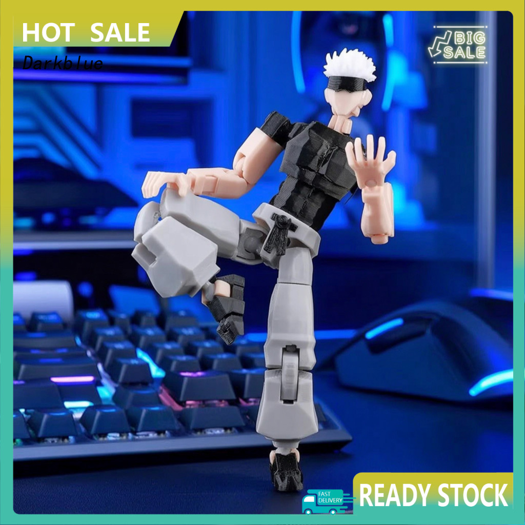 < Darkblue > Hình Anime 3d In Hình Anime 3d Nhân Vật Hành Động In 3D Với Phụ Kiện Khớp Di Chuyển Đượ