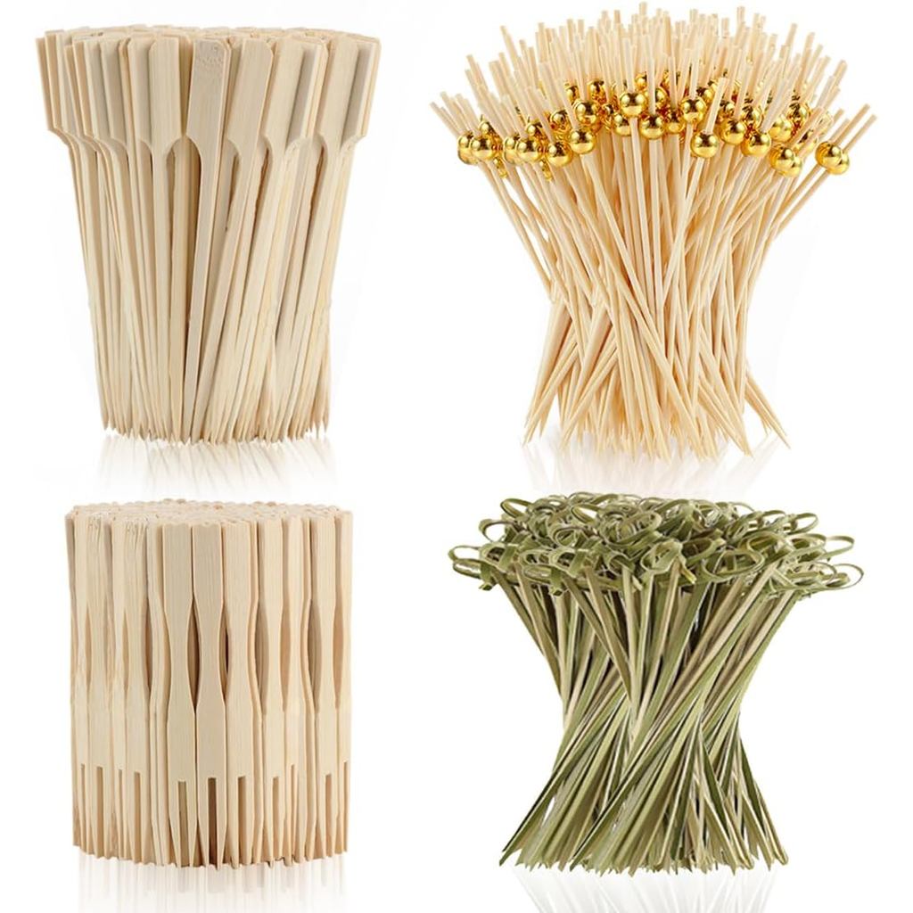 400 Cocktail Picks Tre Skewers cho món khai vị, tăm lạ mắt cho món khai vị 4,7 "Tăm cocktail thân th