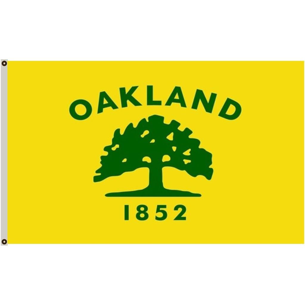 Fyon Thành phố lớn Oakland Cờ California 3X5Ft