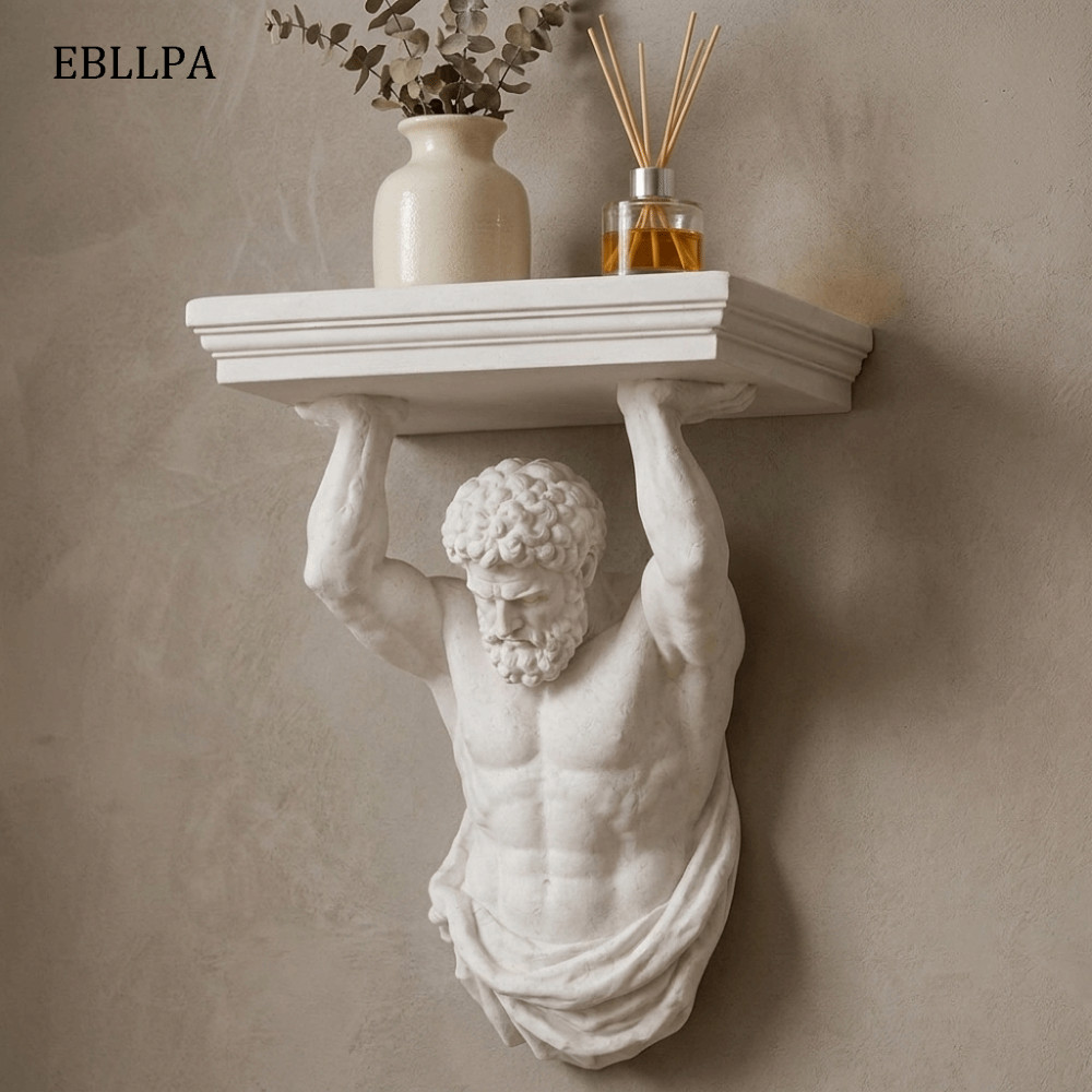 Kệ treo tường EBLLPA Atlas, Kệ trưng bày tường Giá đựng đồ nổi bằng nhựa, Trang trí sáng tạo 3D In A