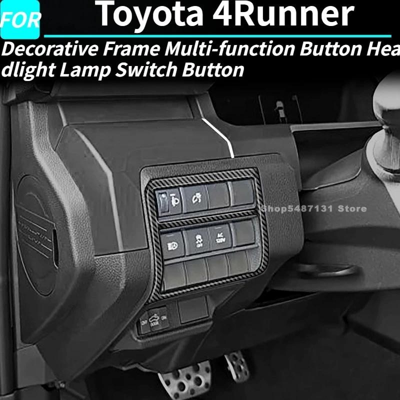Khung Trang Trí Đa Năng Nút Đèn Pha Công Tắc Nút Cho Xe Toyota 4Runner Phụ Kiện Nội Thất 2025 Cho LH