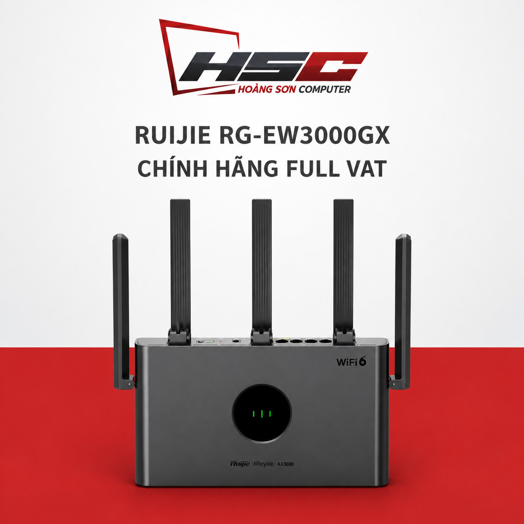 Thiết bị thu phát vô tuyến RUIJIE_RG-EW3000GX - HÀNG NEW CHÍNH HÃNG FULL VAT