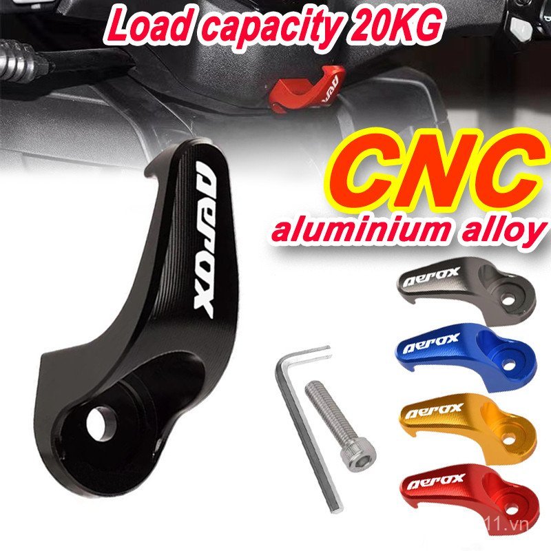 AEROX V2 V1 AEROX 155 CNC Hợp Kim Nhôm Hành Lý Móc Móc Mũ Bảo Hiểm Móc aerox v2 Phụ Kiện
