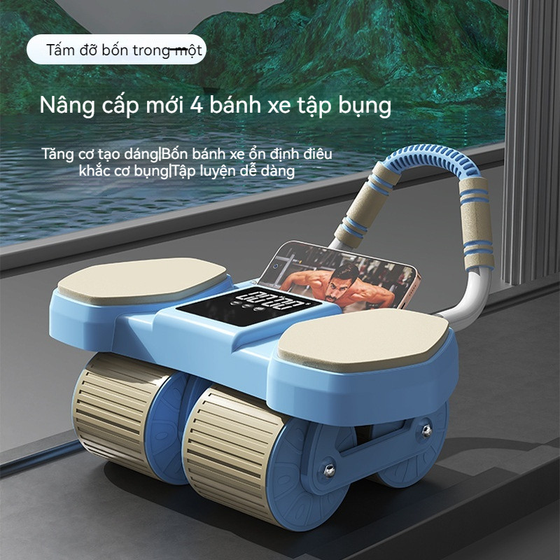 Thiết bị tập thể dục tự động hồi phục hỗ trợ khuỷu tay dùng tại nhà - Abdominal Wheel