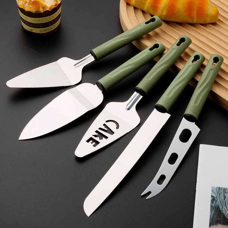 Thép không gỉ Bơ Dao Cắt Bánh Mì Dao Bánh Thìa Phô Mai Planer Phô Mai Planer Bơ Mứt Dao Hộ Gia Đình 
