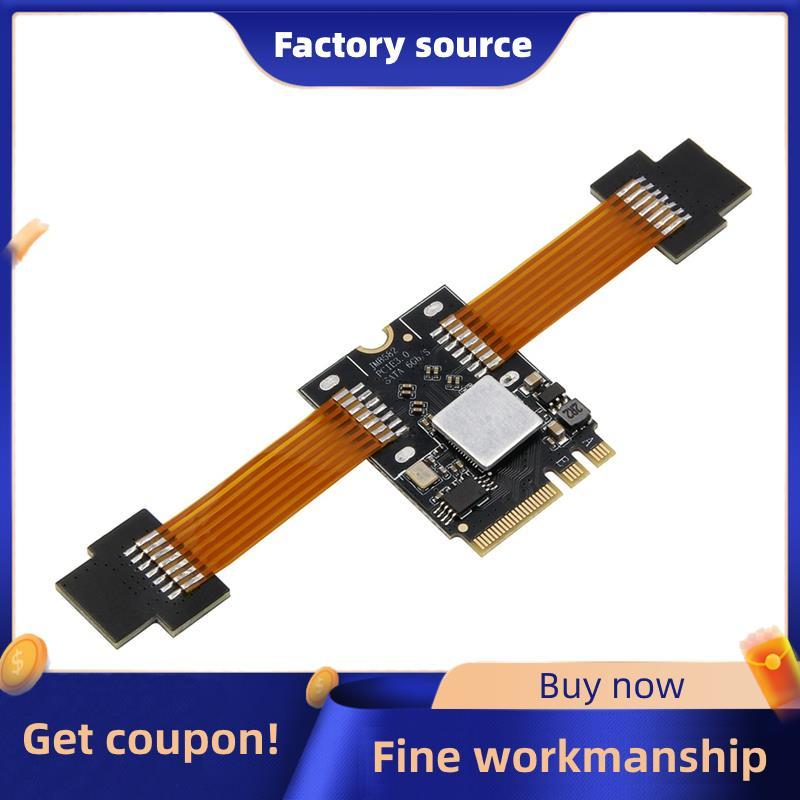 Bộ chuyển đổi M.2 Wifi sang Dual SATA 3.0 M.2 KEY-A hoặc KEY-E sang SATA Cáp nối dài Bộ chuyển đổi đ