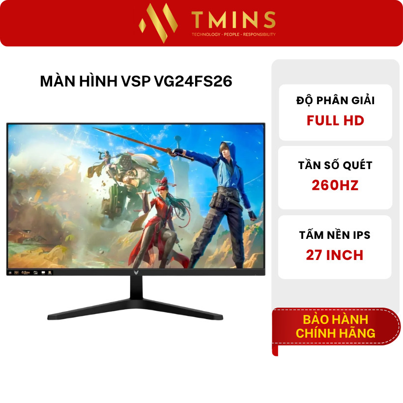 Màn Hình VSP VG24FS26  (24 inch/ IPS/ FHD/ 260Hz/ 0.5ms) - Hàng chính hãng