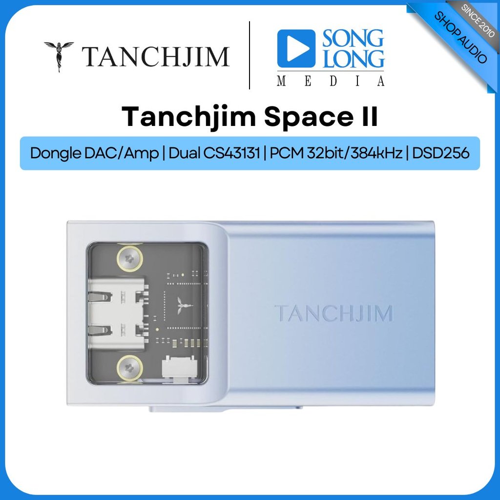 Thiết bị giải mã âm thanh Dongle Dac/Amp Tanchjim Space II - Hàng Chính Hãng - Songlongmedia