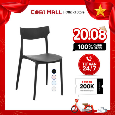Ghế Nhựa Đúc Cao Cấp Nevada Nhẹ Bền, Chịu Lực Tốt Cho Phòng Khách, Phòng Bếp - Cobi Home