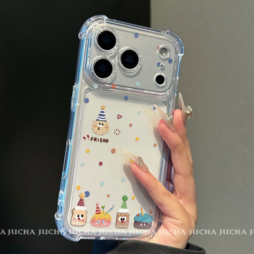 Ốp điện thoại bánh quy vui nhộn cho Poco X8 Pro Max X7 Pro X6 Neo X5 X4 X3 NFC GT X2 F8 F7 Ultra F6 