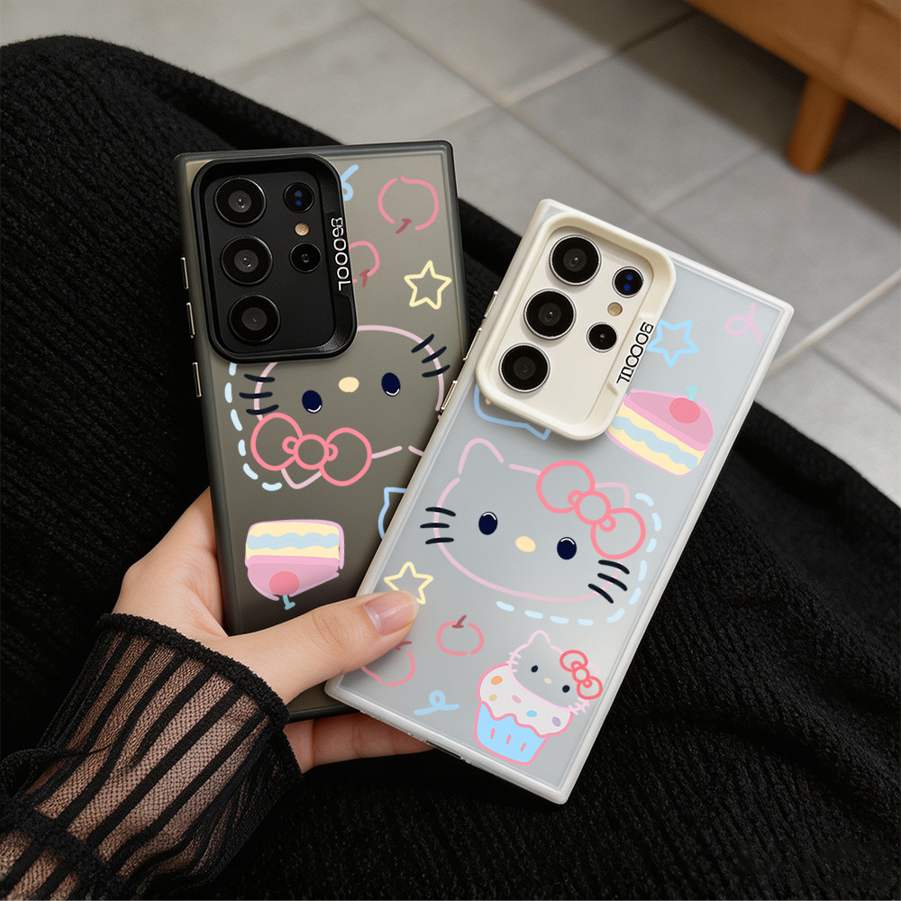 Ốp lưng họa tiết bánh ngọt thời trang Cho Samsung nhám chống vân tay A07 Galaxy A17 A06 16 14 Pro Ma