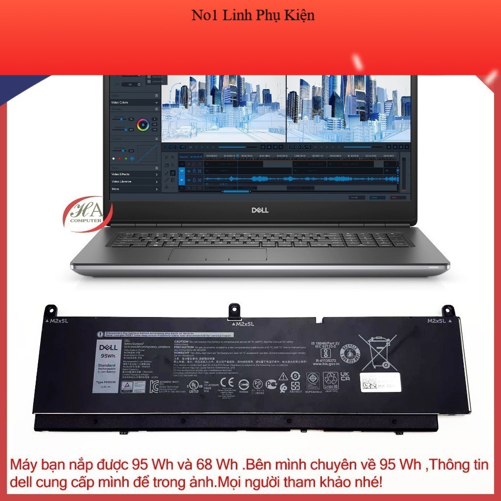 Pin Thay Thế cho Laptop Dell Precision 7760